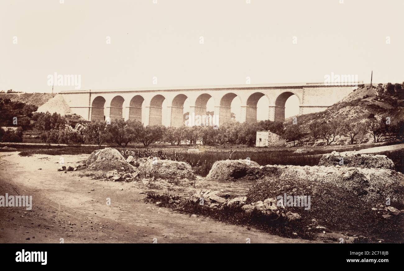 Viaduc de Bandol, 1859 or after. Stock Photo