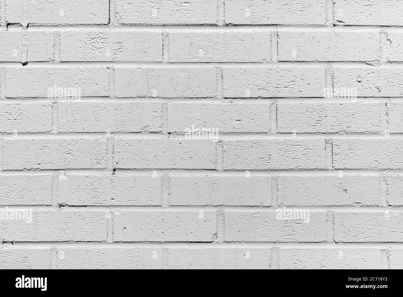 A white-painted brick wall. Backdrop, background Stock Photo