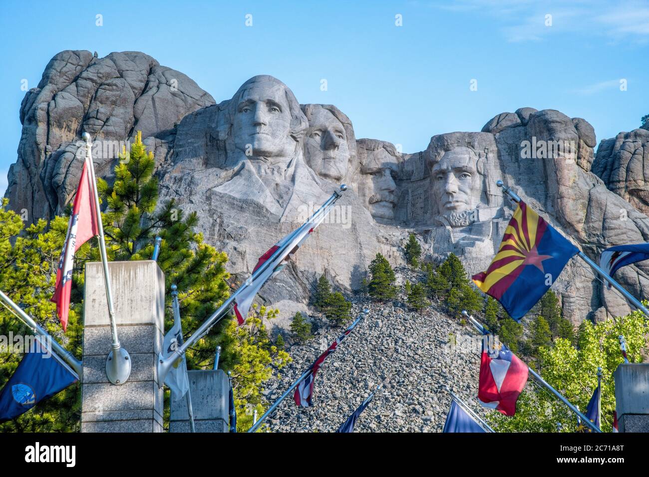 Famous Landmark and Sculpture Mount Rushmore National Monument, near