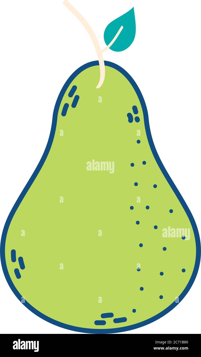 pear fresh fruit healthy icon vector illustration design Stock Vector ...