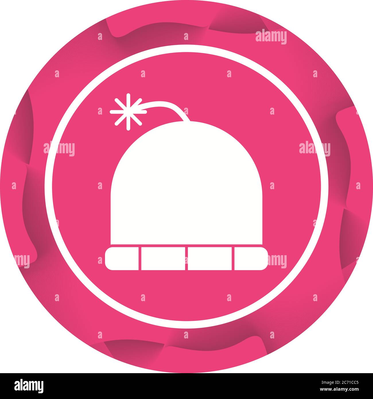 Unique Winter Cap Vector Glyph Icon Stock Vector