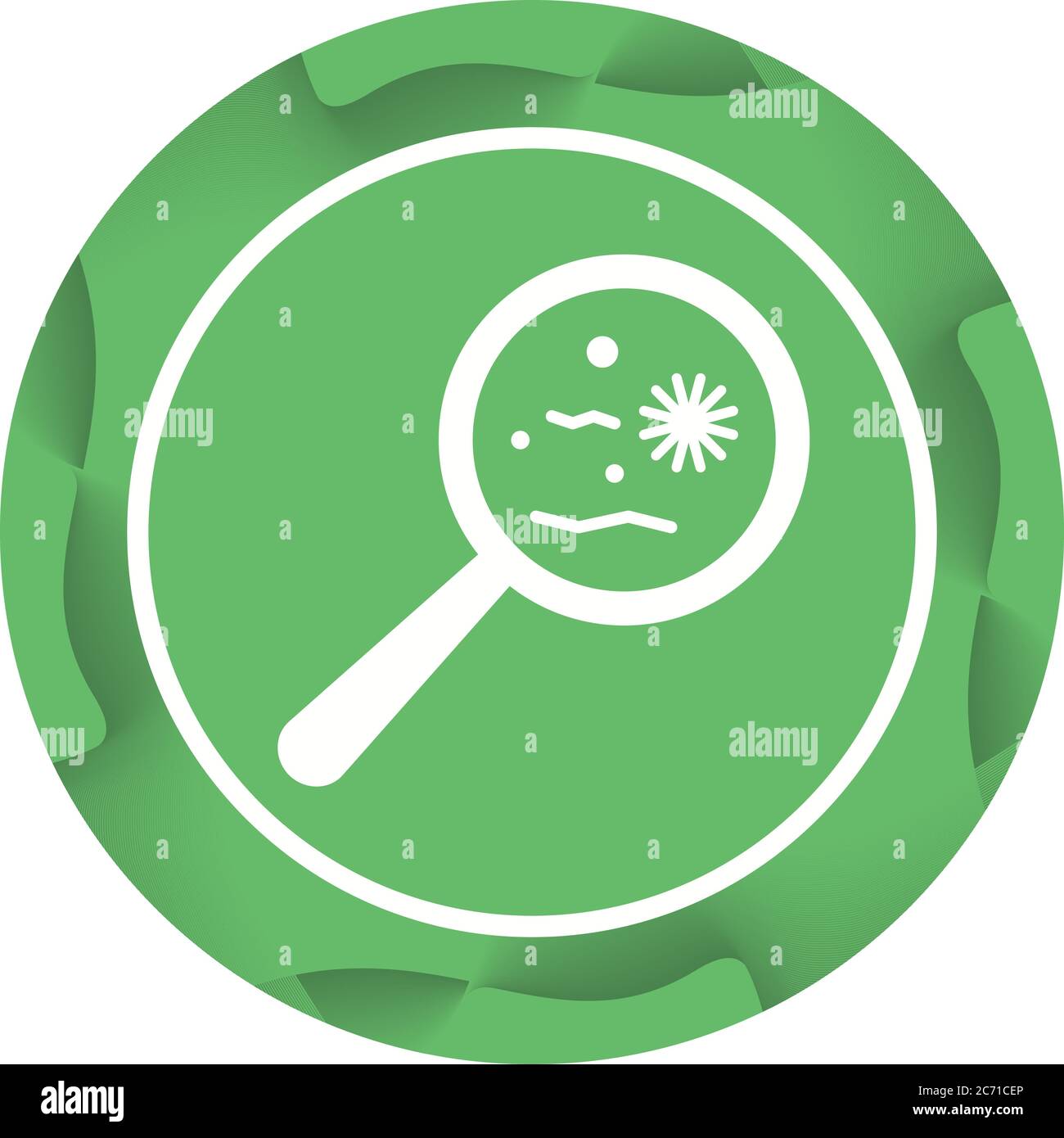Unique Magnified Bacteria Vector Glyph Icon Stock Vector Image & Art ...