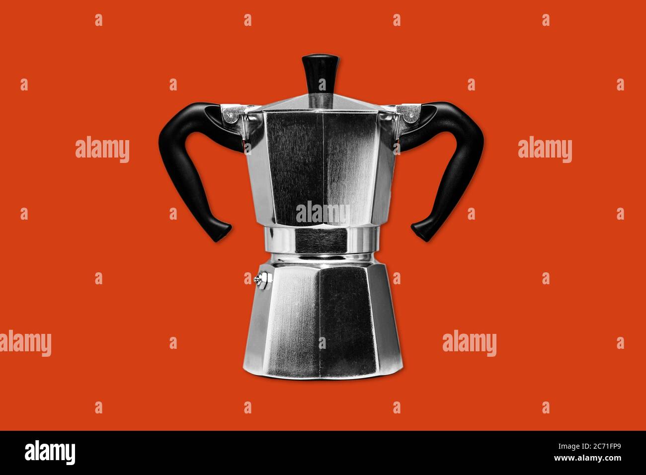 Representation of resistance against adversity in the form of a very strong coffee with a flag background. Stock Photo