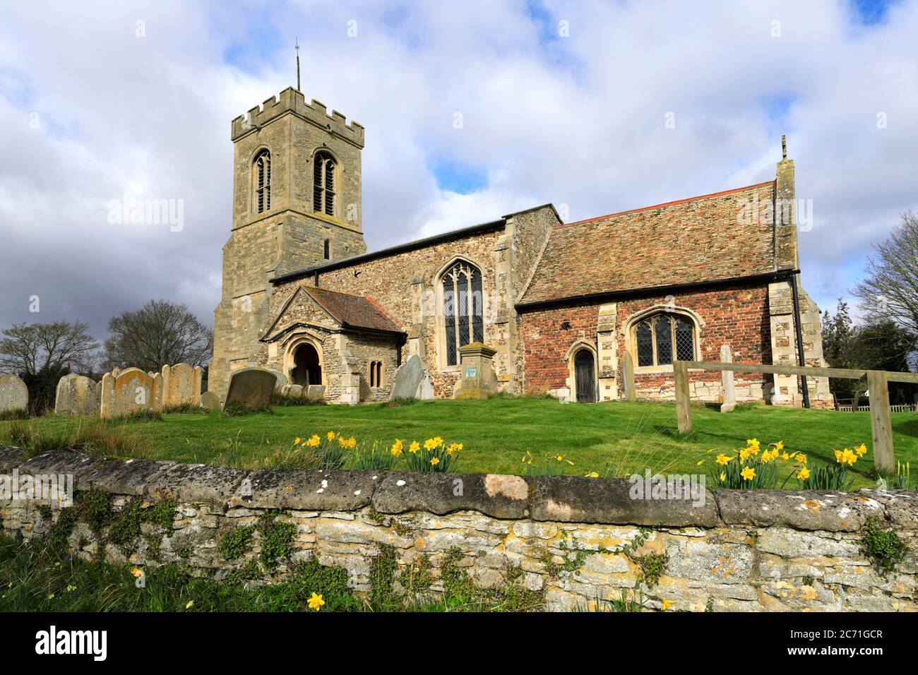 St Peters church, Kings Ripton village, Cambridgeshire, England, UK Stock Photo