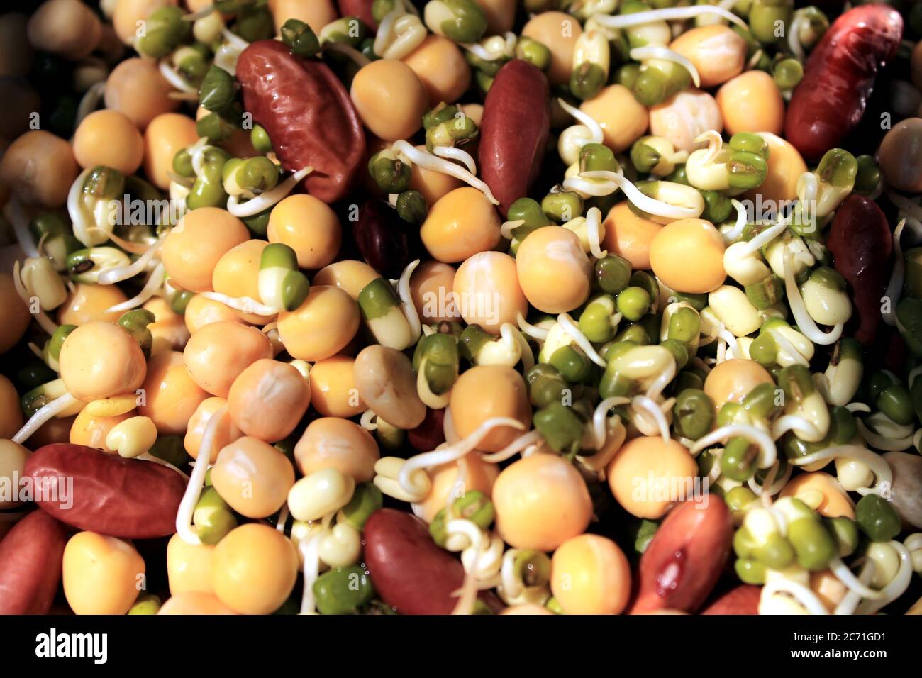 Group of beans. Collection of legumes ( green peas, green mung beans