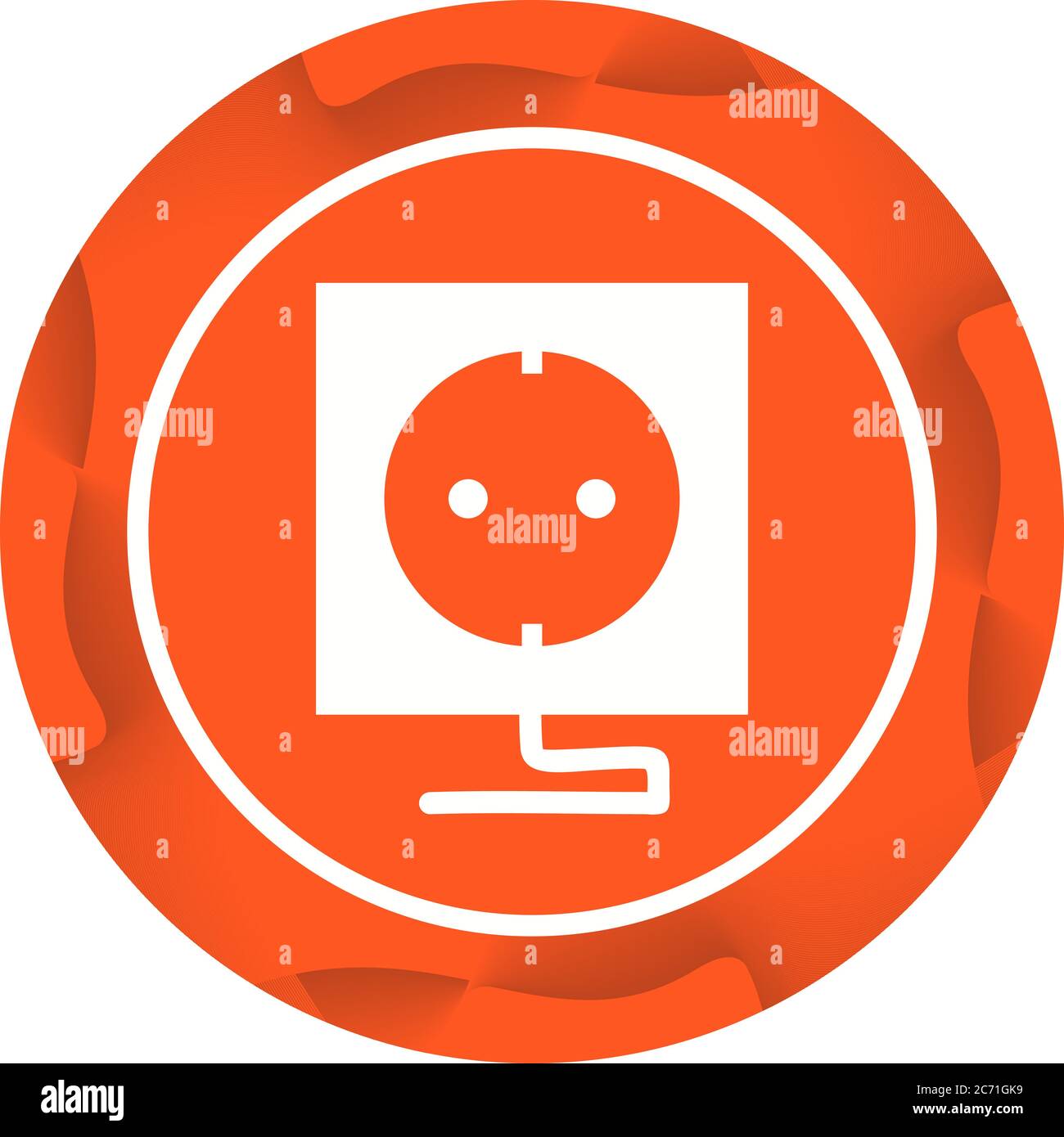 Unique Socket Vector Glyph Icon Stock Vector