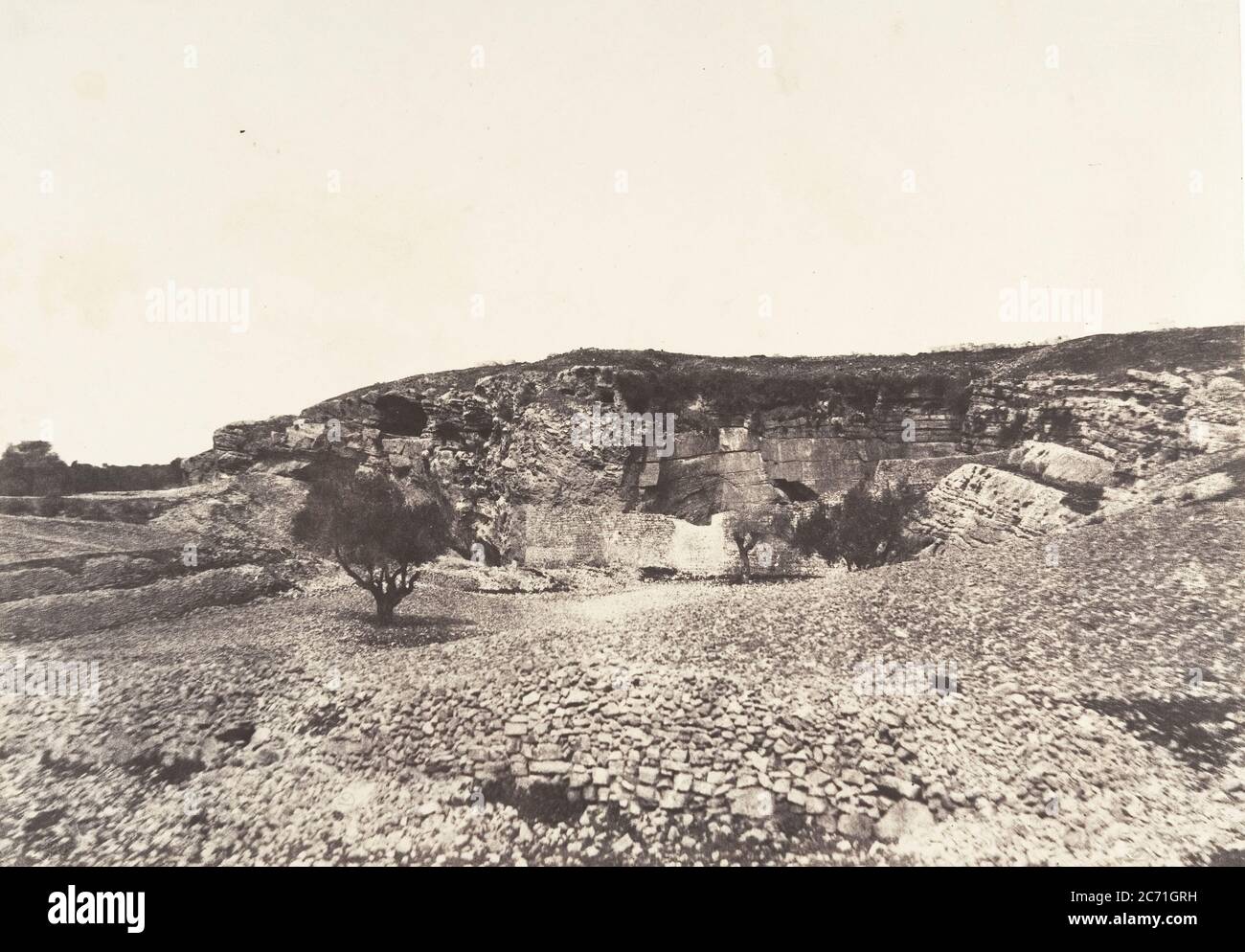 J&#xe9;rusalem, Grotte de J&#xe9;r&#xe9;mie, 1854. Stock Photo