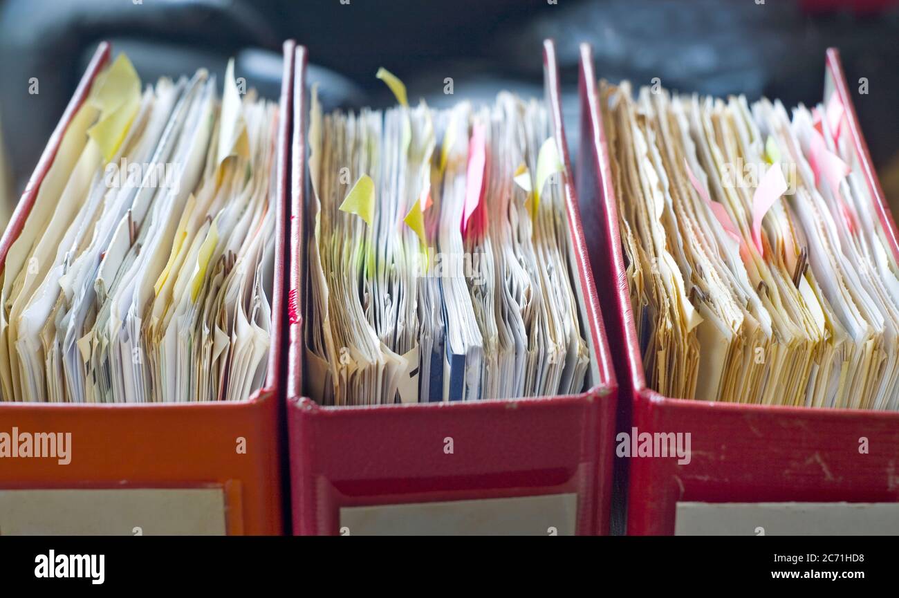 Grungy file folders hi-res stock photography and images - Alamy