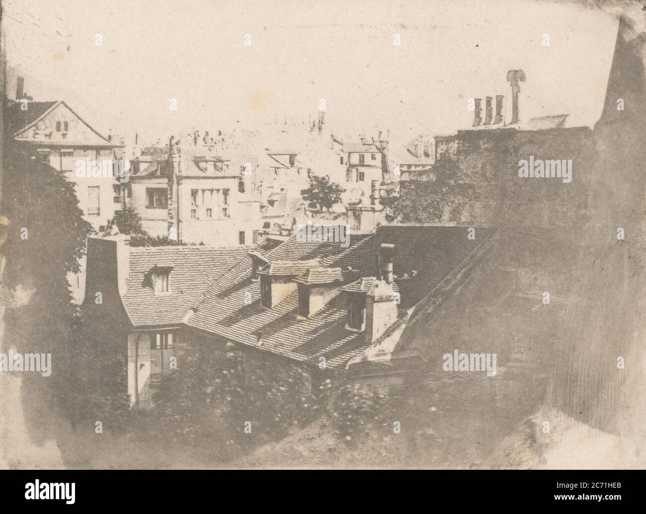 [Paris Rooftops], 1841. Stock Photo