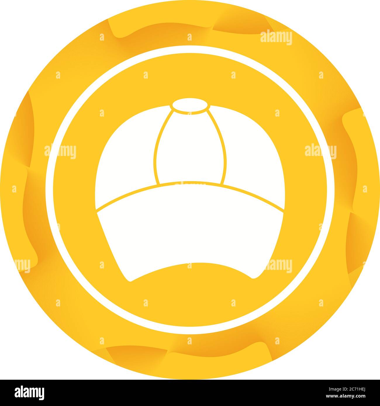 Unique Cap Vector Glyph Icon Stock Vector