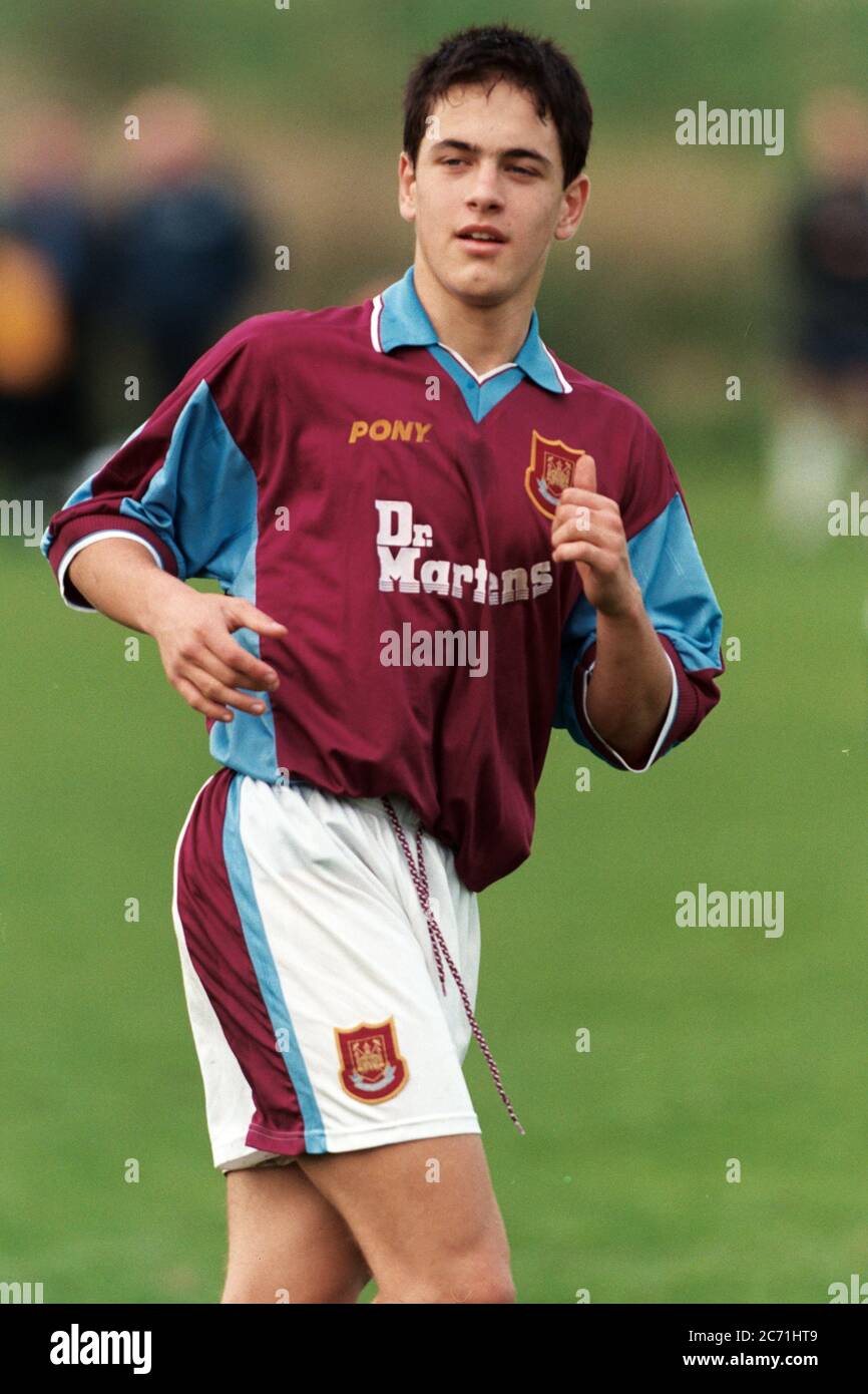 Joe Cole of West Ham United playing v Tottenham Hotspur as a
