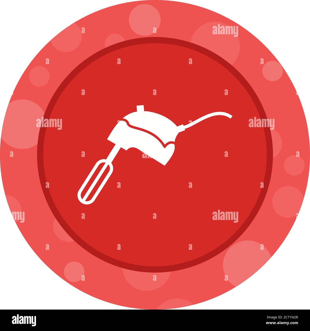 Unique Mixer Glyph Vector Icon Stock Vector