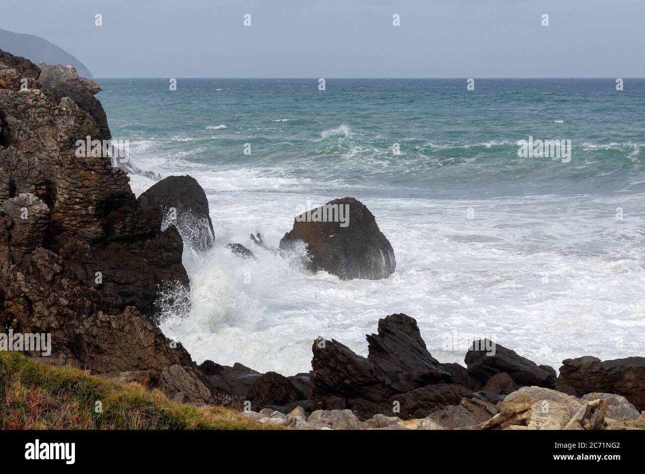landscape in the coast in the north of spain Stock Photo