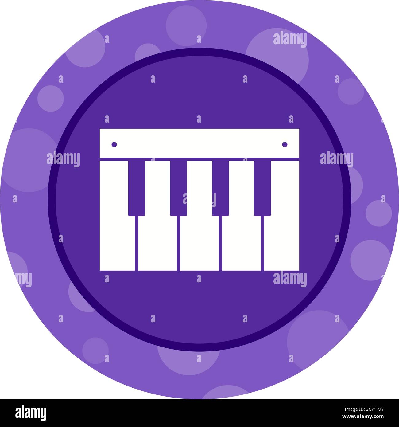 Unique Piano Vector Glyph Icon Stock Vector