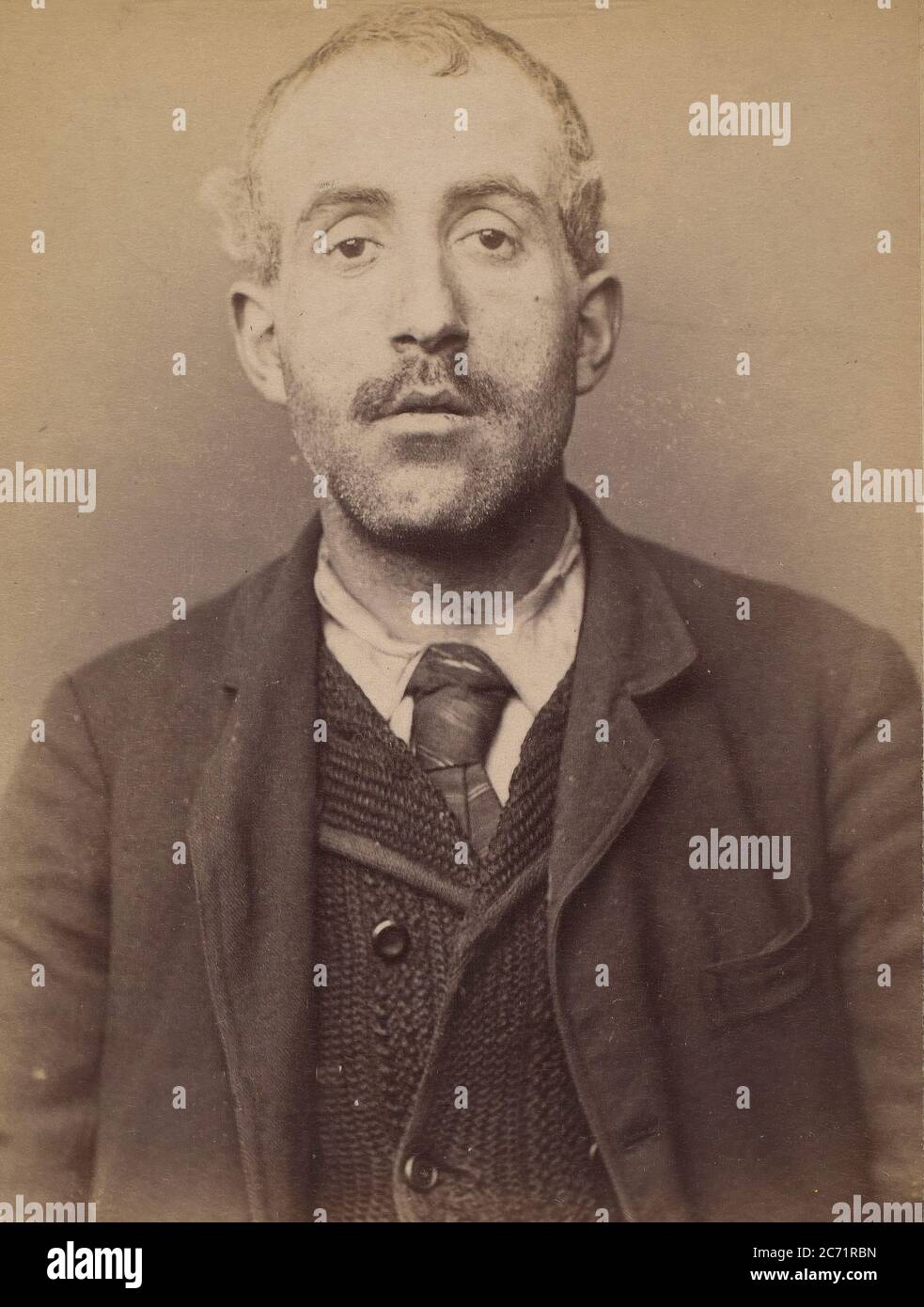 Ripert. Thomas. 33 ans, n&#xe9; &#xe0; Marseille. Cocher. Anarchiste. 5/3/94., 1894. Stock Photo