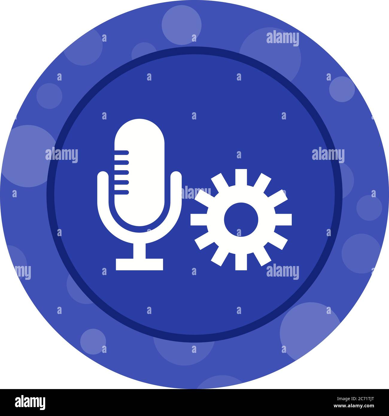 Unique Microphone Setting Vector Glyph Icon Stock Vector Image & Art ...