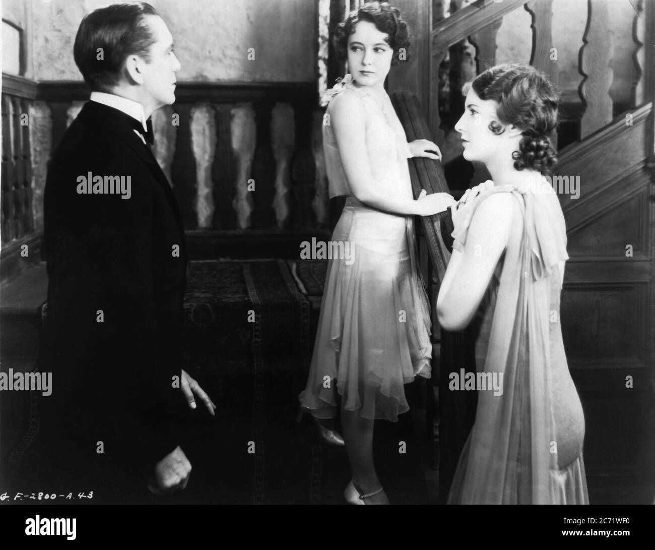 WILLIAM ''Stage'' BOYD BETTY BRONSON and BARBARA STANWYCK in THE LOCKED DOOR 1929 director GEORGE FITZMAURICE play Channing Pollock screen adaptation C. Gardner Sullivan George Fitzmaurice Productions for Feature Productions / United Artists Stock Photo