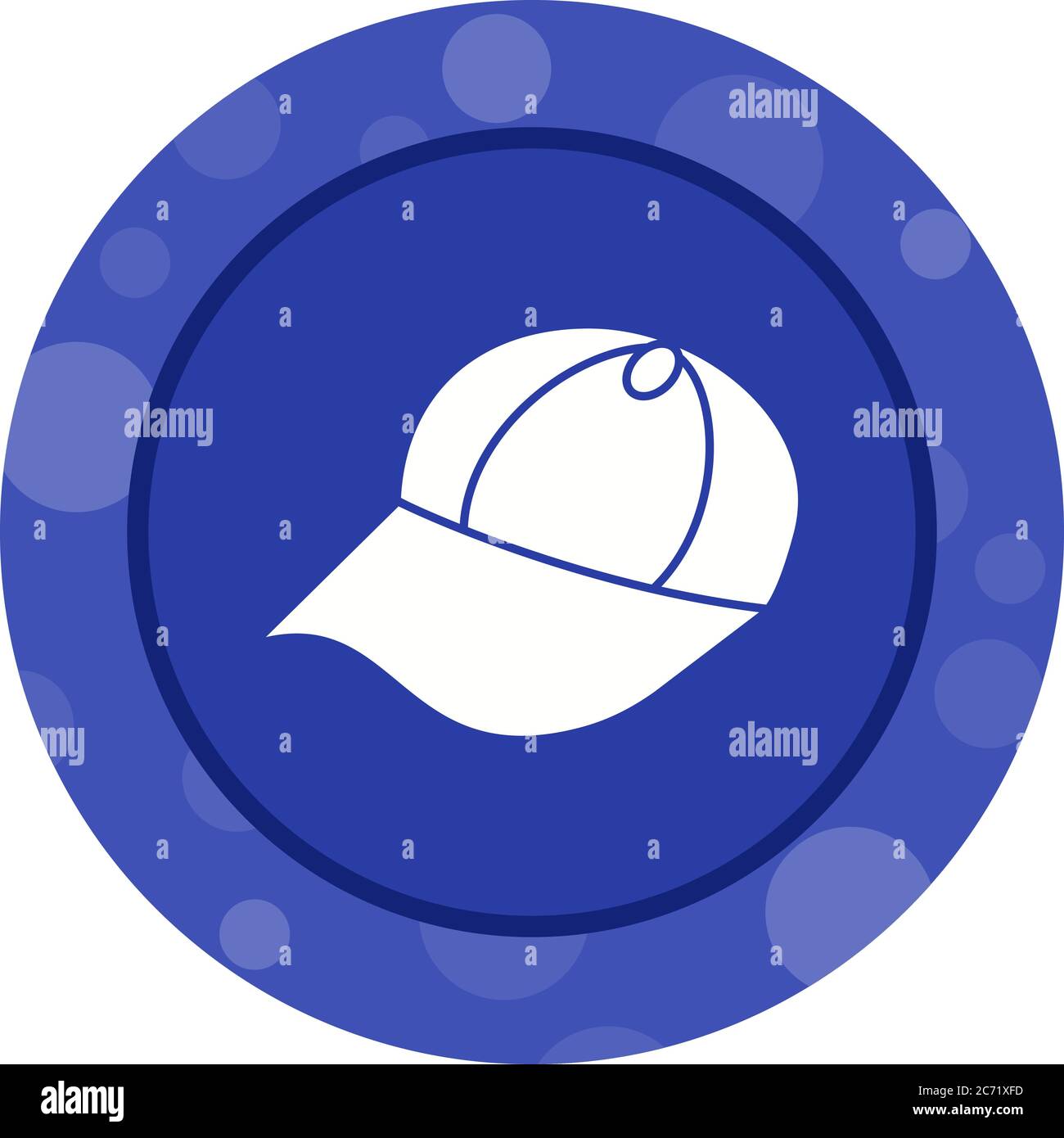 Unique Summer Cap Vector Glyph Icon Stock Vector