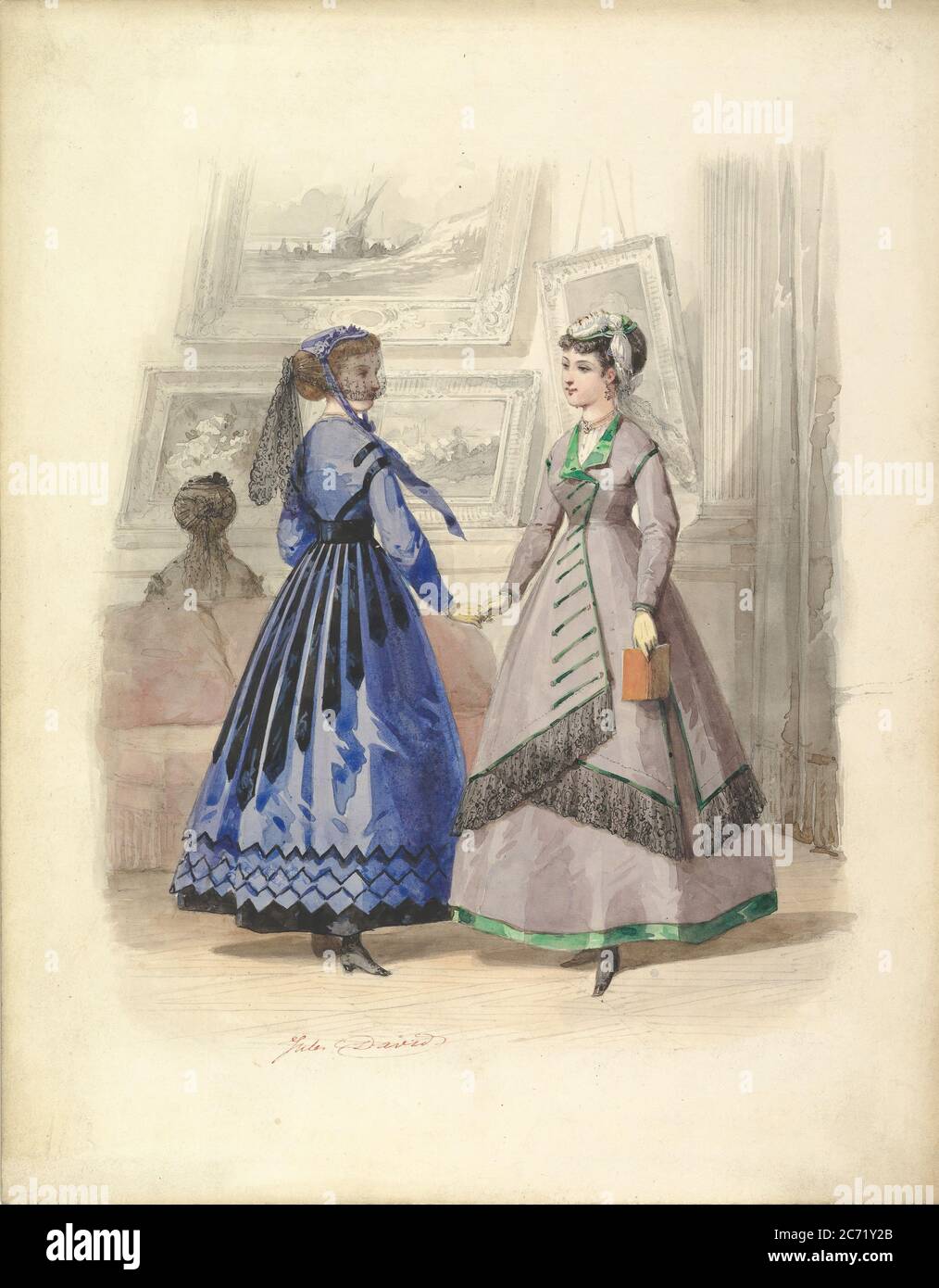 Victorian woman hat 1868 hi-res stock photography and images - Alamy