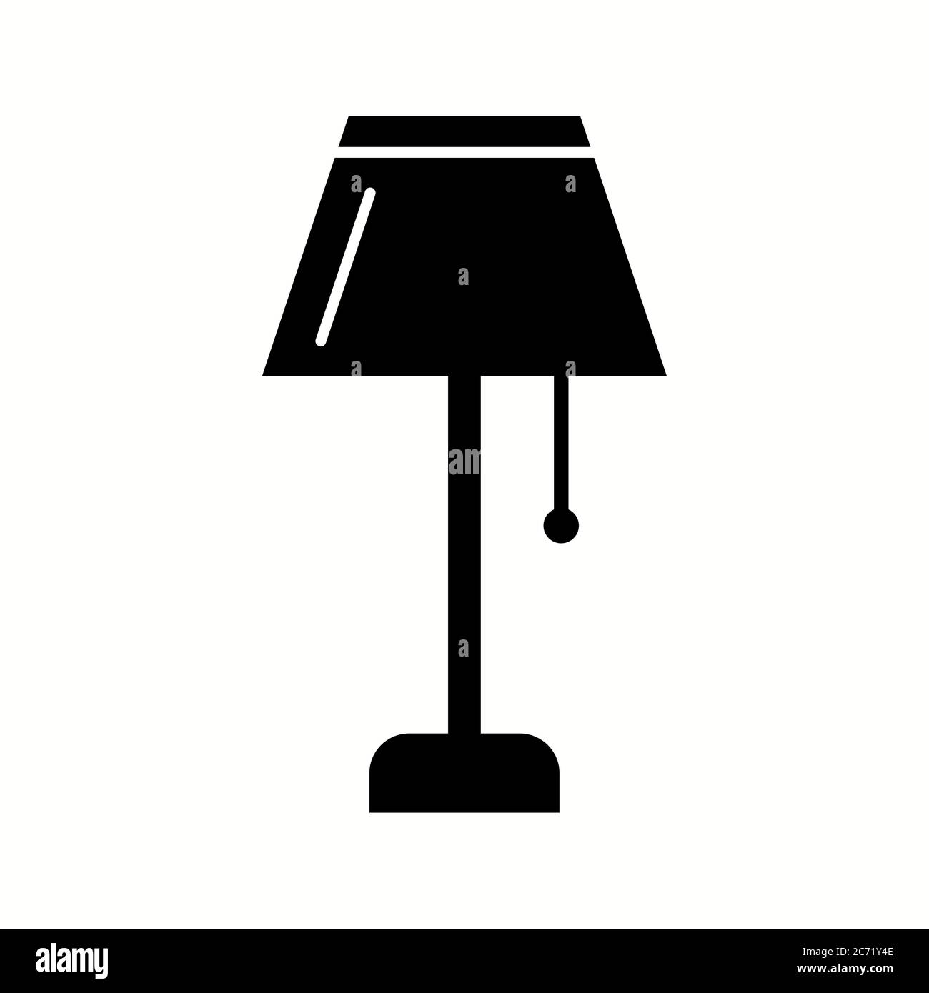 Unique Lamp Vector Glyph Icon Stock Vector Image & Art - Alamy