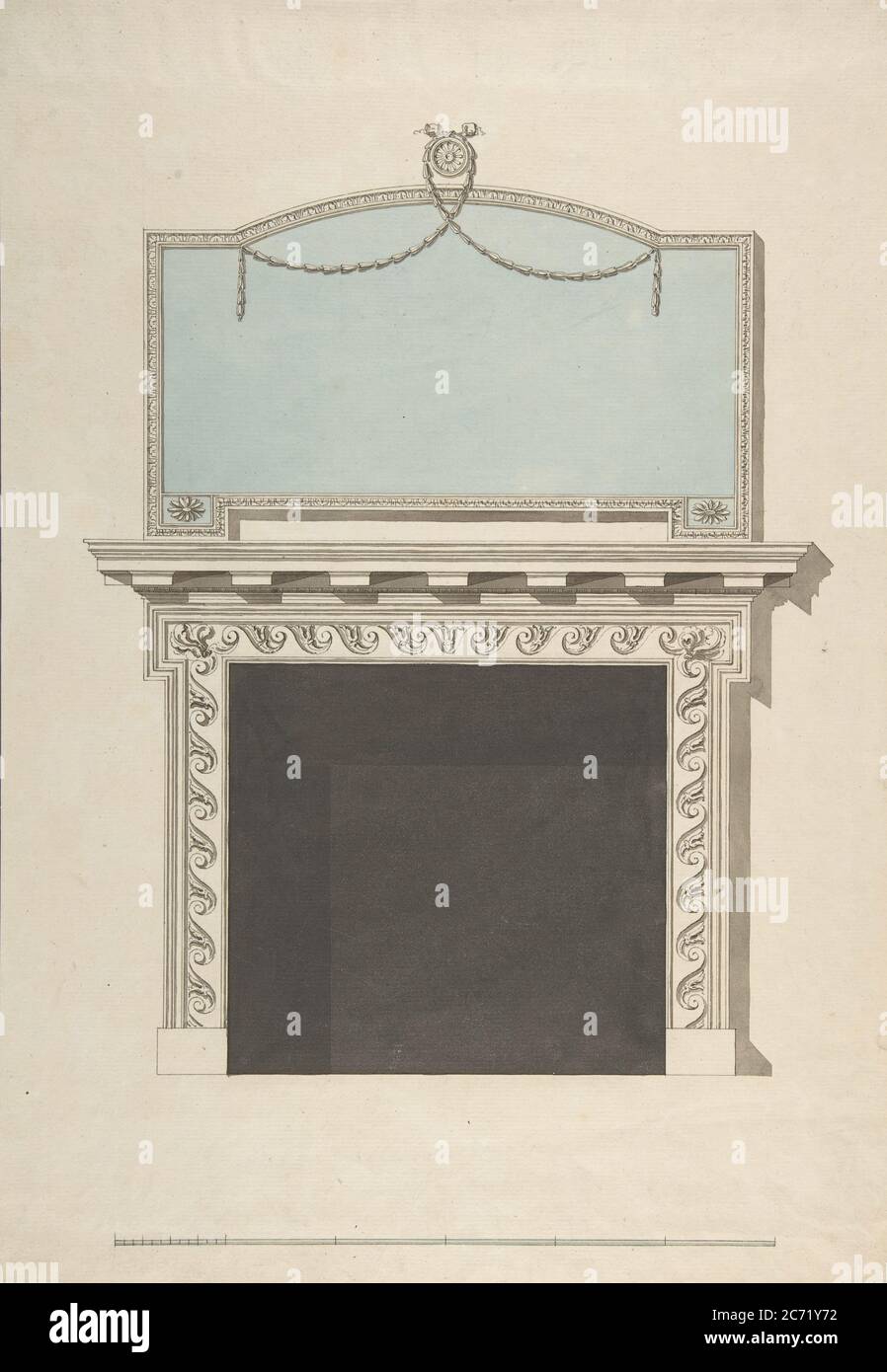 Design for a Chimneypiece, late 18th-early 19th century Stock Photo - Alamy