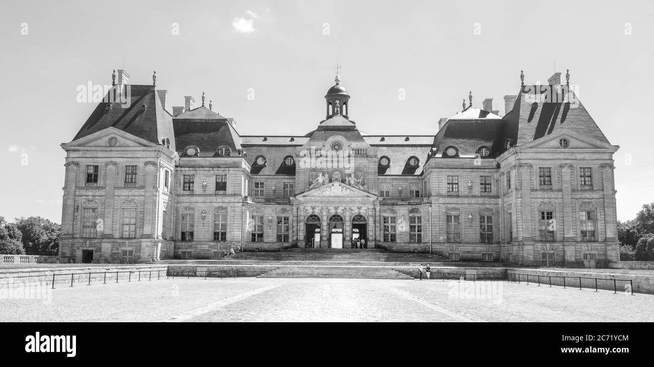 PALACE OF VAUX LE VICOMTE Stock Photo