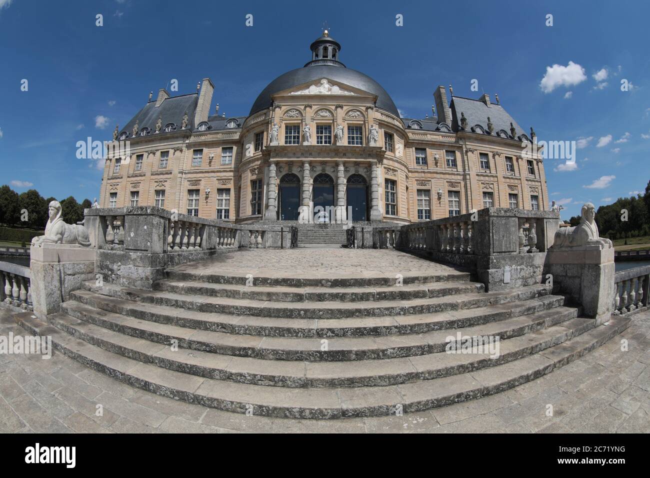 PALACE OF VAUX LE VICOMTE Stock Photo