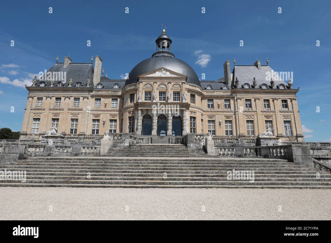 PALACE OF VAUX LE VICOMTE Stock Photo