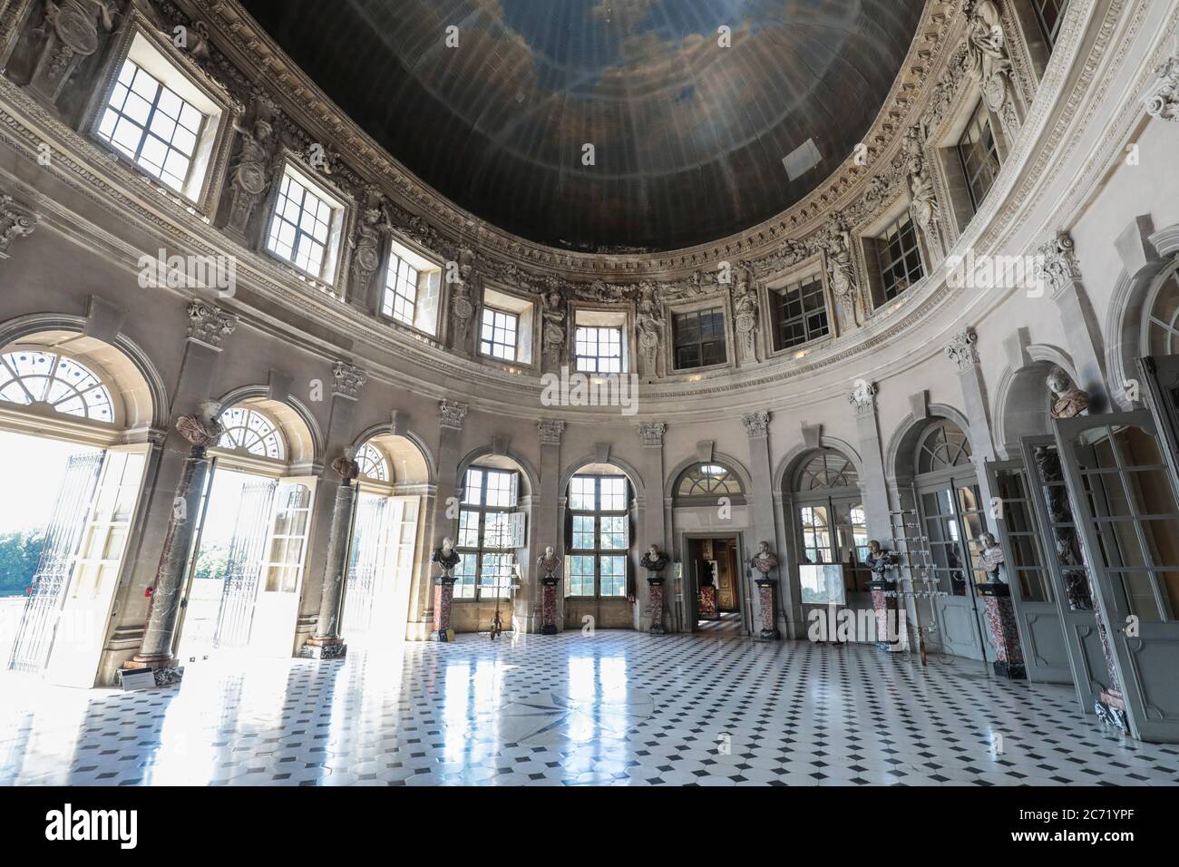 PALACE OF VAUX LE VICOMTE Stock Photo