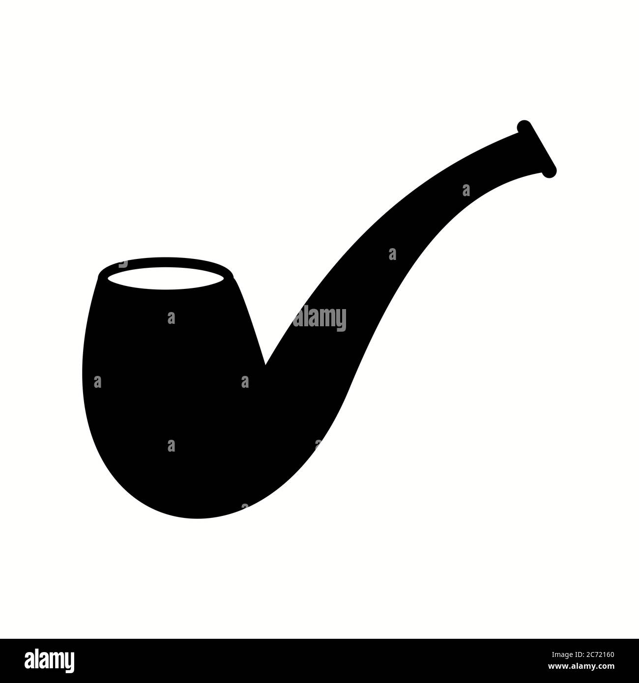 Unique Smoking Pipe Vector Glyph Icon Stock Vector Image & Art - Alamy
