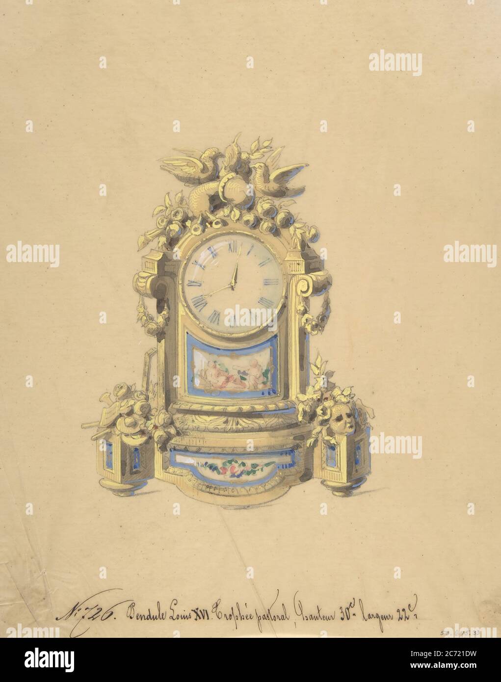 Design for a Clock, 19th century Stock Photo - Alamy