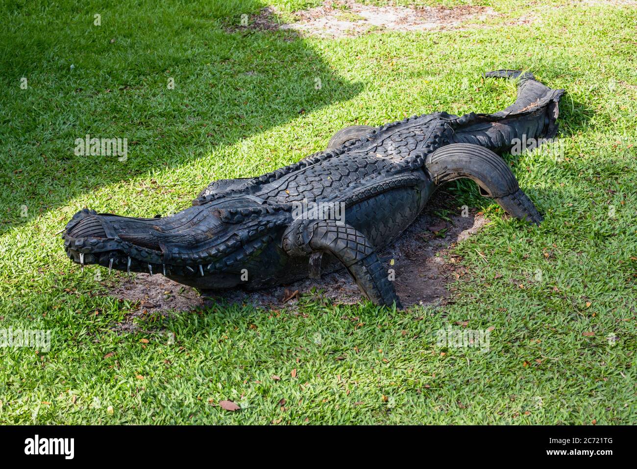 Guyana Demerara Mahaica Region Georgetown This Sculpture Of A Crocodile In The Georgetown Zoological Park Is Made From Old Tires An Example Of Recycling And Repurposing Stock Photo Alamy Guyana Demerara Mahaica Region Georgetown This Sculpture Of A Crocodile In The Georgetown Zoological Park Is Made From Old Tires An Example Of Recycling And Repurposing Stock Photo Alamy