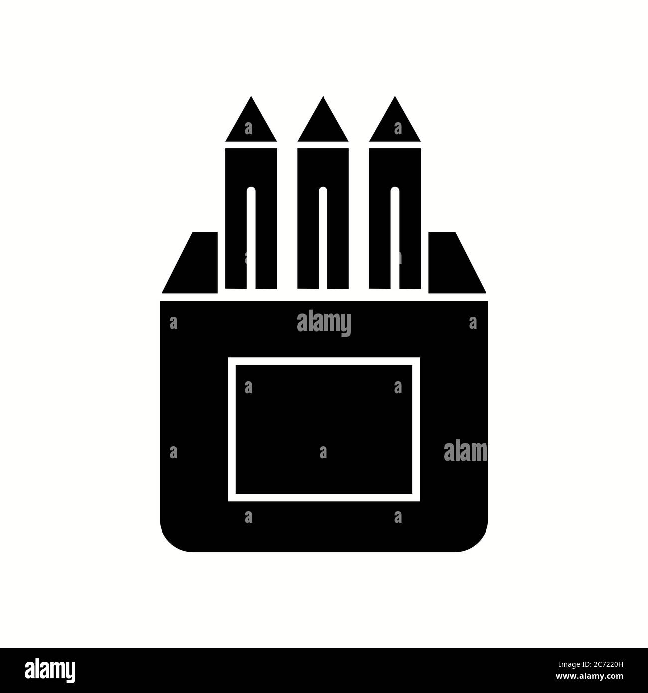 Unique Pencils Vector Glyph Icon Stock Vector Image & Art - Alamy