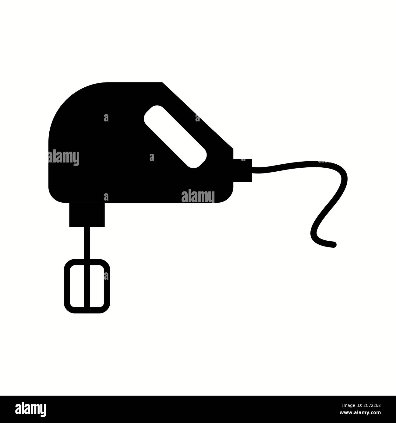Unique Mixer Vector Glyph Icon Stock Vector