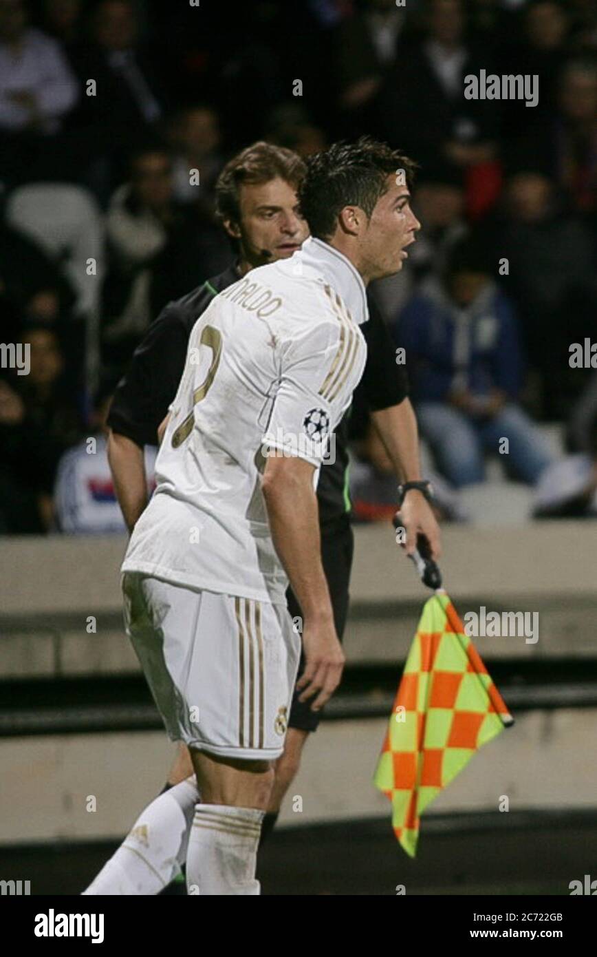 Cristiano Ronaldo during the Champion League 2011 2012 Olympique Lyonnais Real Madrid on November 02 2011 in Lyon France Photo Laurent Lairys DPPI Stock Photo Alamy