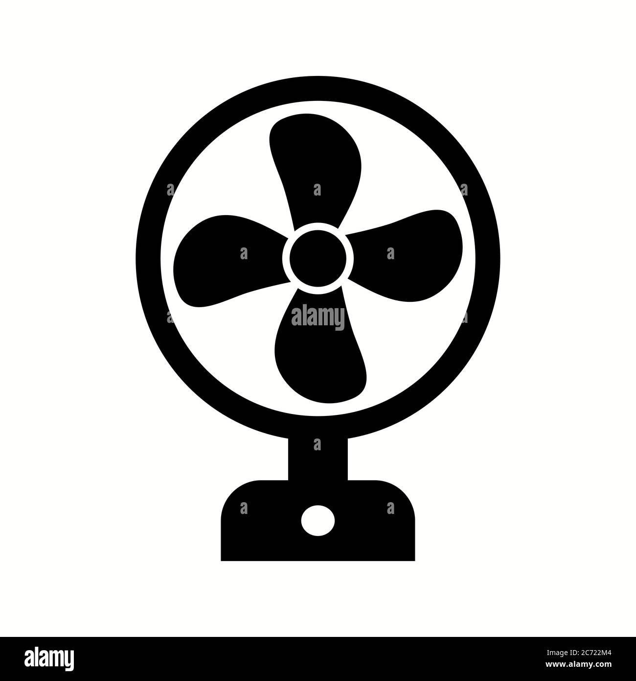 Unique Fan Vector Glyph Icon Stock Vector