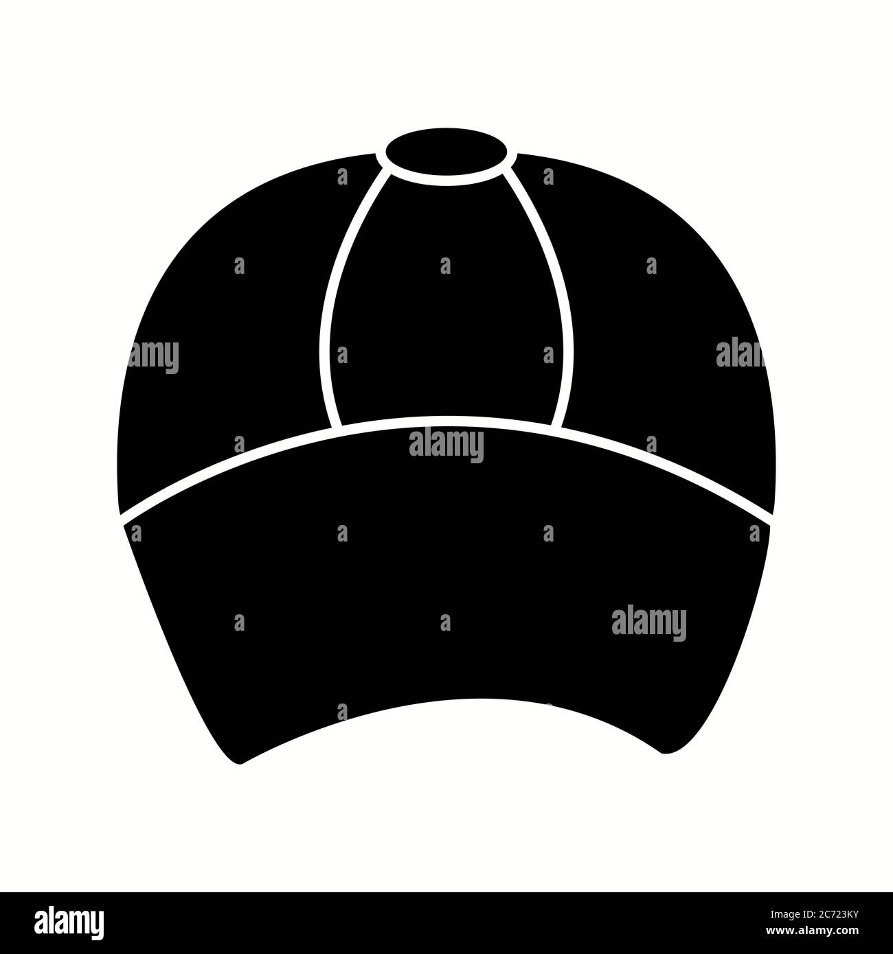 Unique Cap Vector Glyph Icon Stock Vector