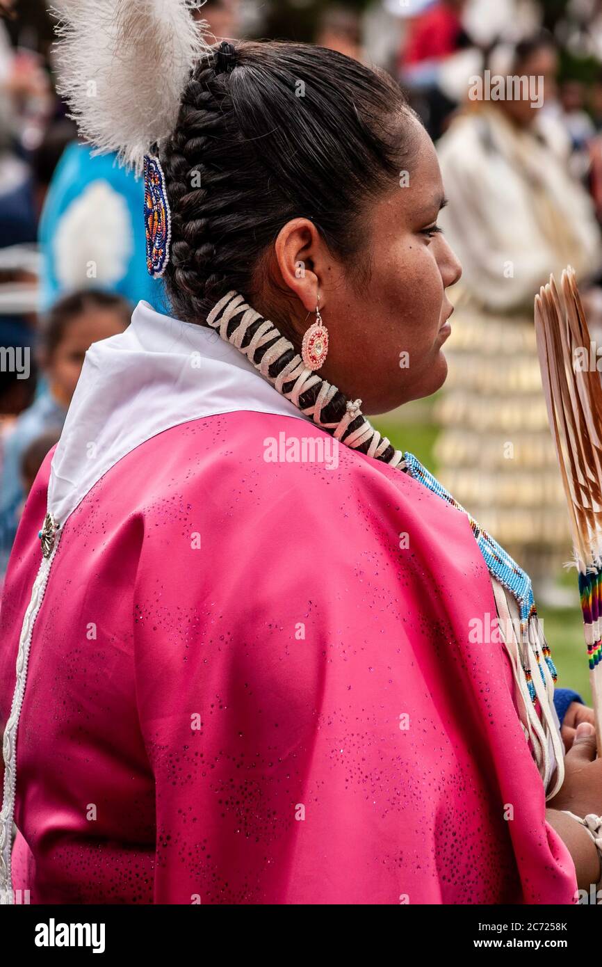 Indian female dancer, Totah Festival Pow Wow, Farmington, New Mexico