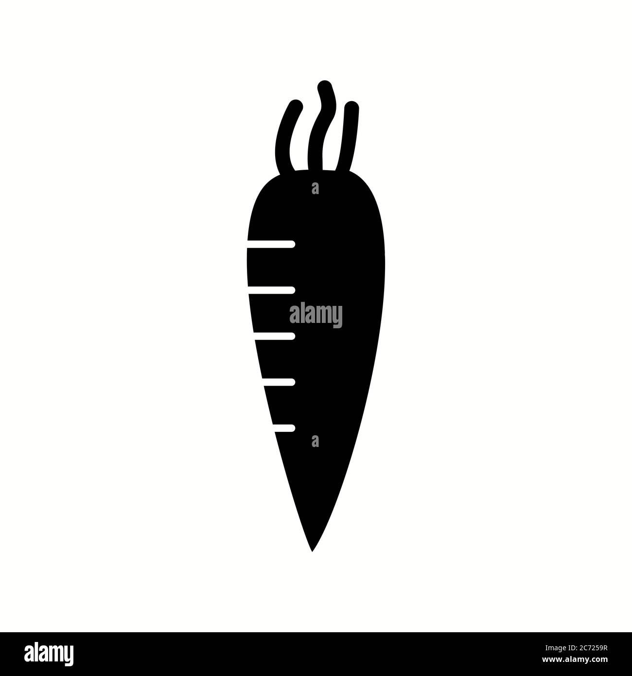 Unique Radish Vector Glyph Icon Stock Vector