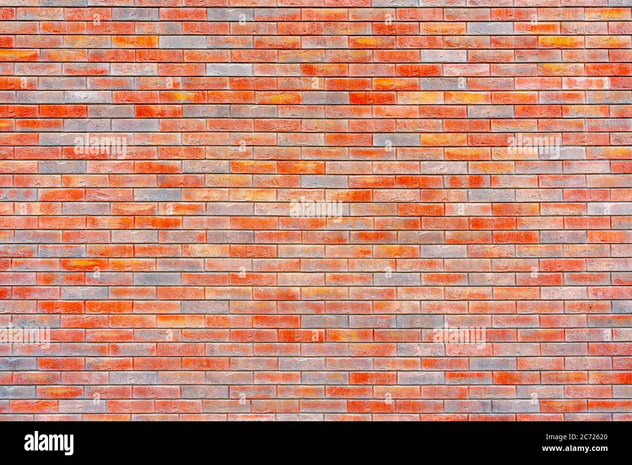Red brick wall. Loft interior design. Architectural background. Stock Photo