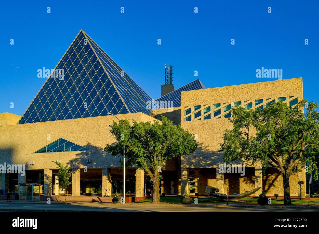 Edmonton glass pyramid city hall hires stock photography and images
