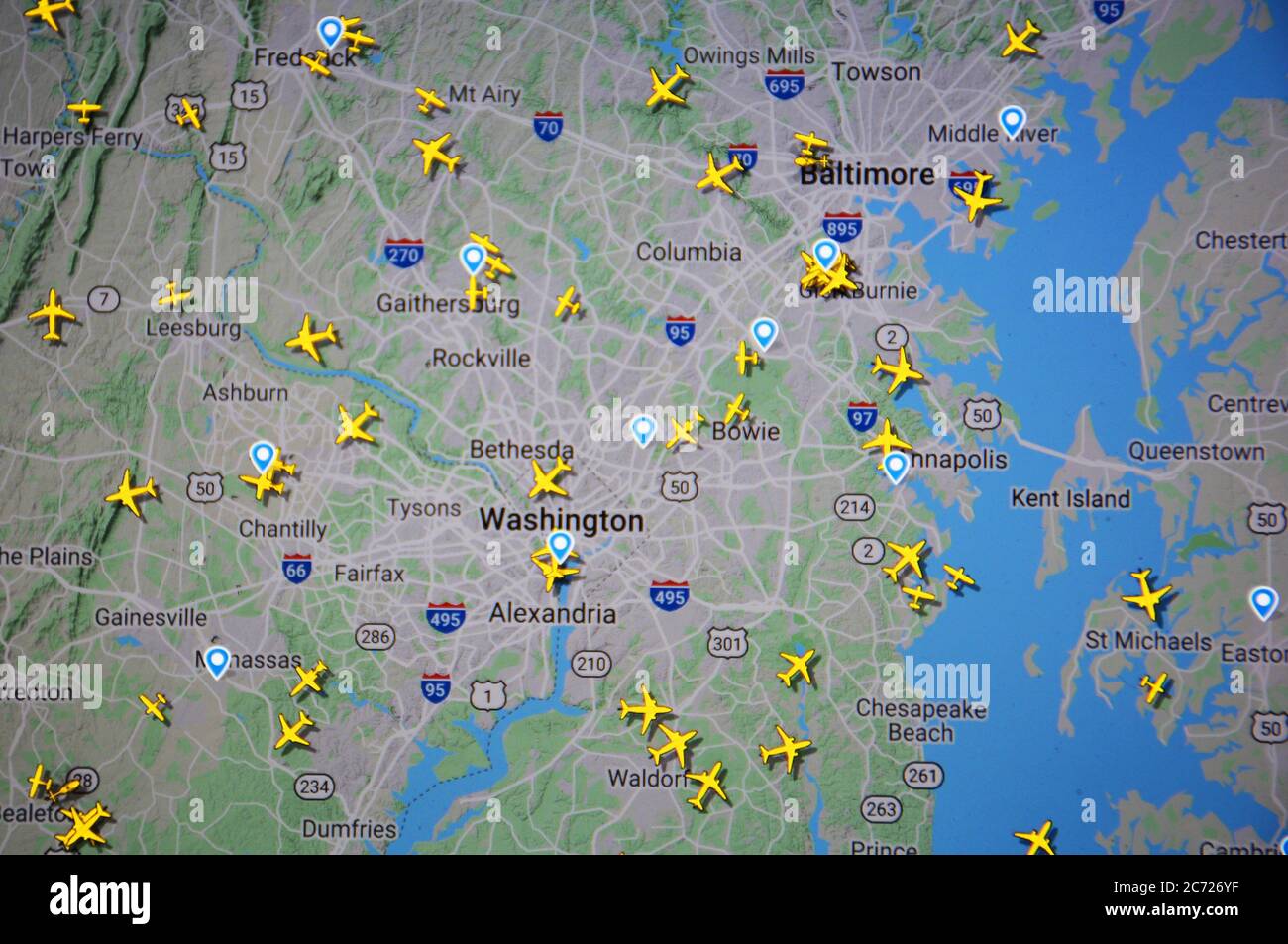 Marshall virginia map hires stock photography and images Alamy