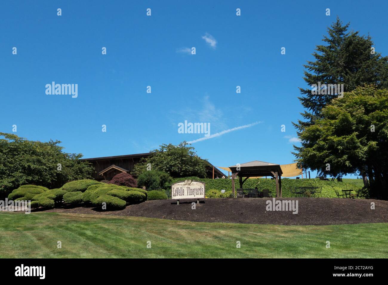 Lavelle Vineyards in Elmira, Oregon, USA Stock Photo Alamy