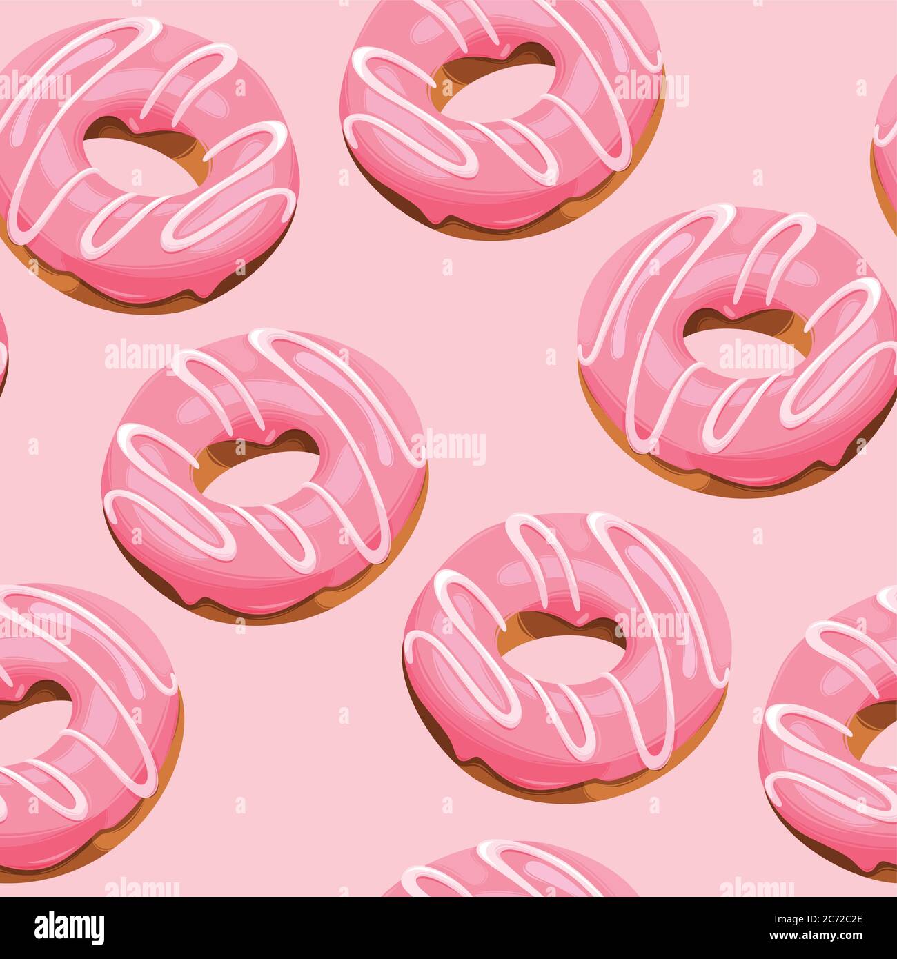 Glazed donuts seamless Stock Vector Image & Art - Alamy