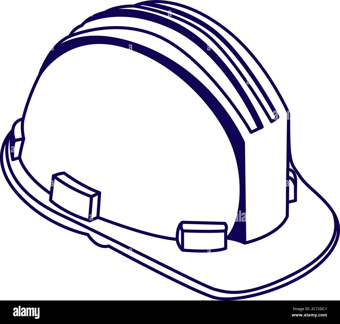 construction helmet accessory isolated icon vector illustration design ...