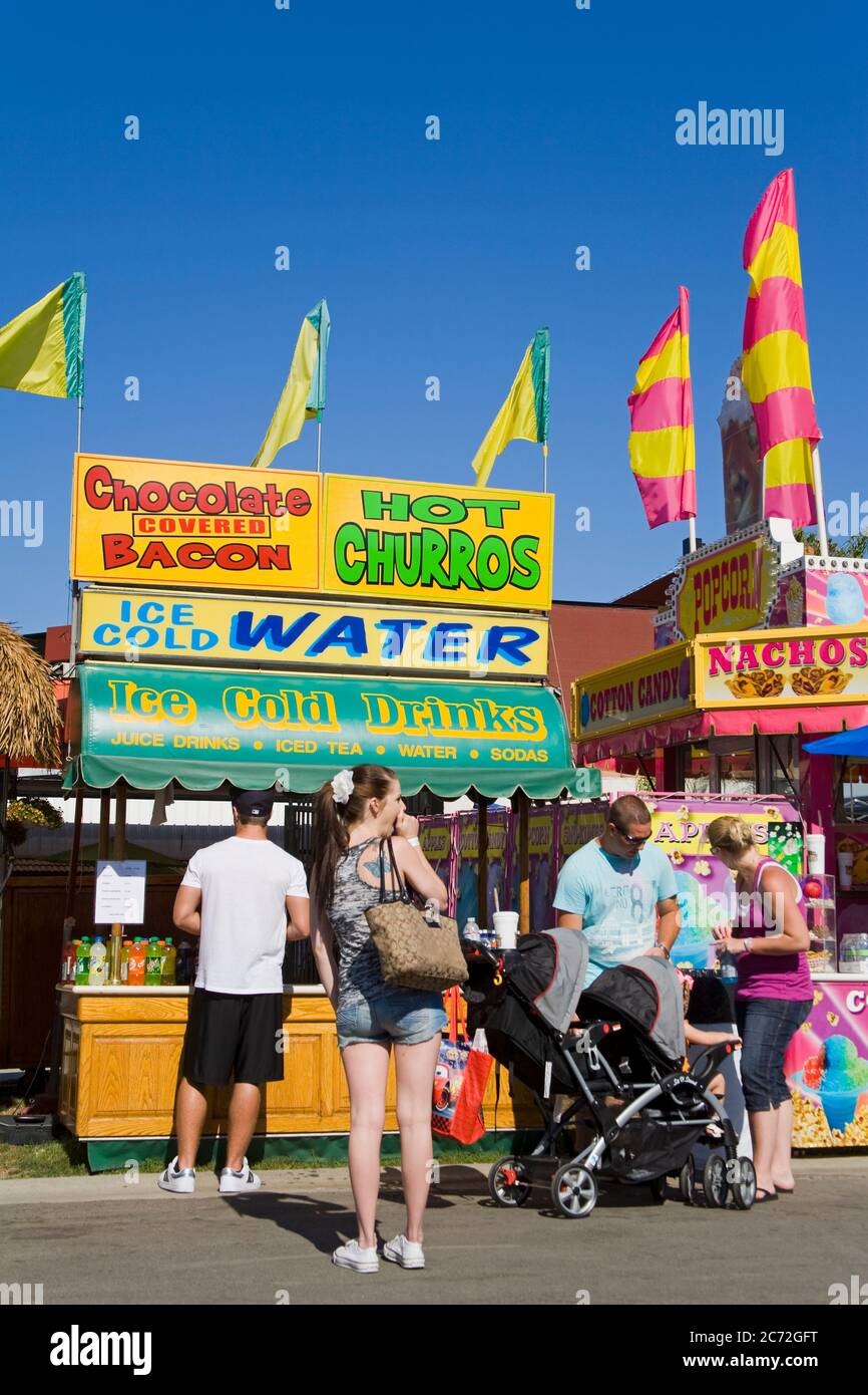Food vendor at the Orange County Fair, Costa Mesa City,Orange County