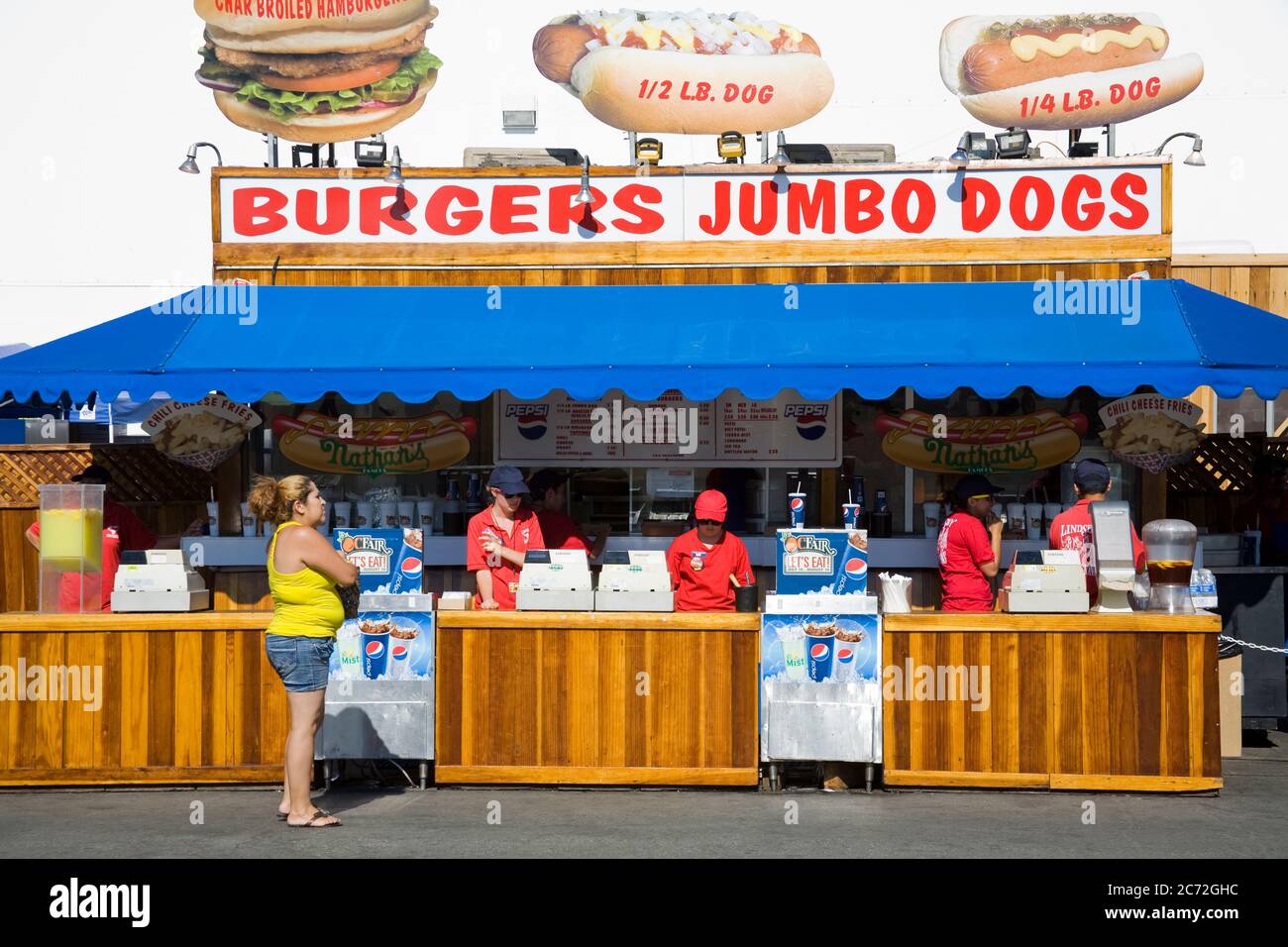 Food vendor at the Orange County Fair, Costa Mesa City,Orange County