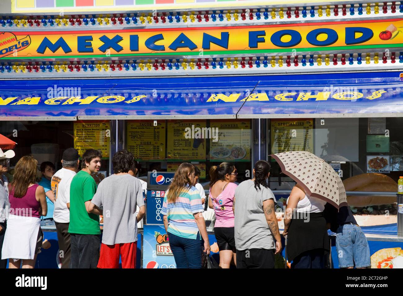 Food vendor at the Orange County Fair, Costa Mesa City,Orange County