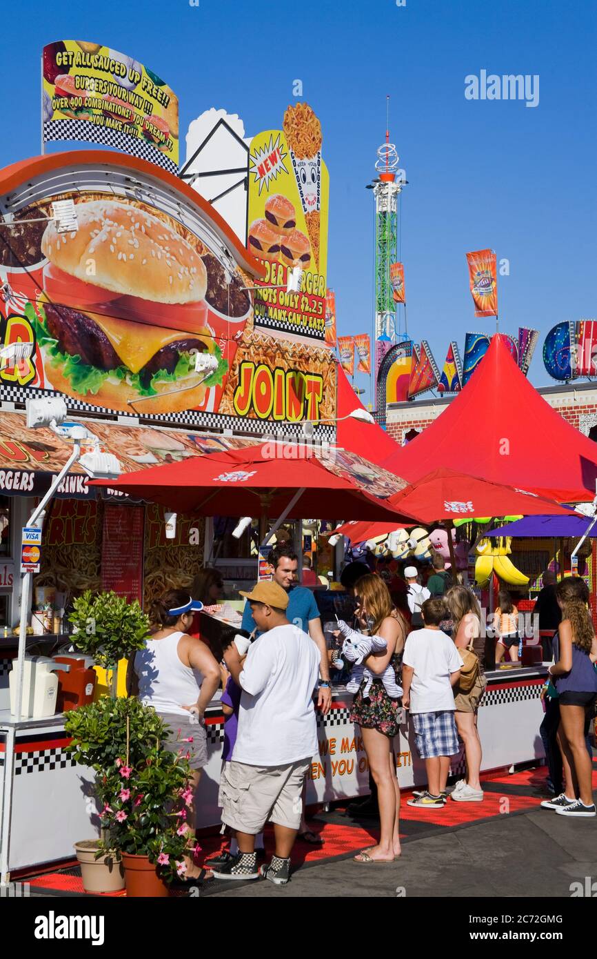 Food vendor at the Orange County Fair, Costa Mesa City,Orange County
