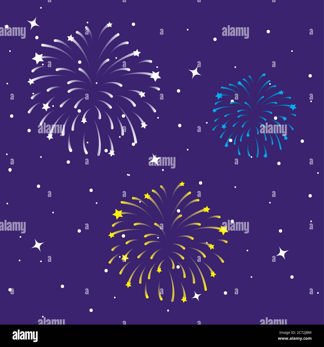 Fireworks burst explosions in the purple sky vector illustration design  Stock Vector Image \u0026 Art - Alamy, image size:1300x1390